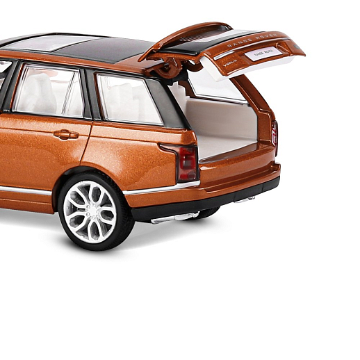 ТМ "Автопанорама" Машинка металлическая 1:34 2013 Range Rover,оранжевый перламутр, свет, звук, откр. двери, капот и багажник, инерция, в/к 17,5*13,5*9 см в Джамбо Тойз #17