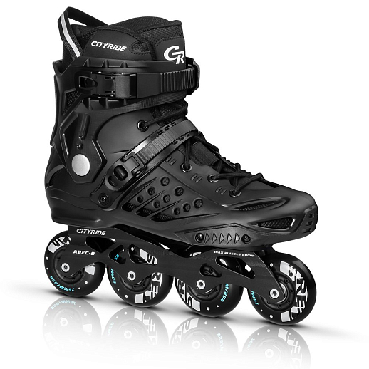 Роликовые коньки CITYRIDE, слаломные, подшипники ABEC 9, PU колёса 80/76мм, жесткий пластиковый внешний ботинок, в/к в Джамбо Тойз #4