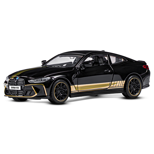 ТМ "Автопанорама" Машинка металлическая 1:32 BMW M4 (G82), черный, открываются двери, свет, звук, инерция, в/к 17,5*13,5*6,5 см в Джамбо Тойз #2