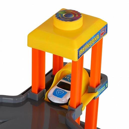 Игровой набор "Трехуровневая Парковка" серия "Твой старт" с аксессуарами. Лифт, заправка, шлагбаум. Цвет оранжевый, в/к, 38*7,5*30 в Джамбо Тойз #4