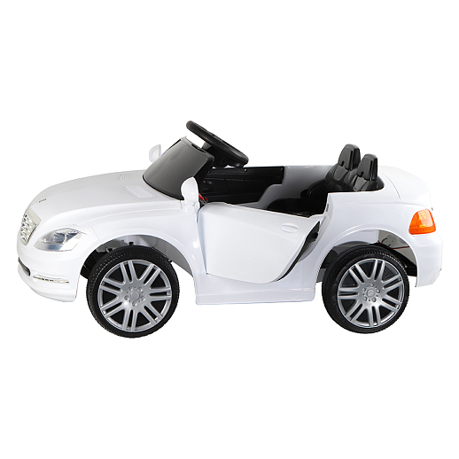 Машинка на аккумуляторе, 6V4AH*2, Р/У, колеса EVA (мягкие колеса), свет, звук, открыв двери, 110*60*50см, до 30 кг. Цвет - белый в Джамбо Тойз #4