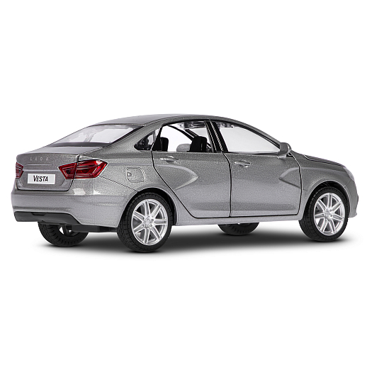Машинка металлическая Автопанорама, инерционная, коллекционная модель LADA VESTA седан, масштаб 1:24, свет, звук, открываются 4 двери, капот, багажник, серый перламутр, в/к 24,5*12,5*10,5 смсм в Джамбо Тойз #8