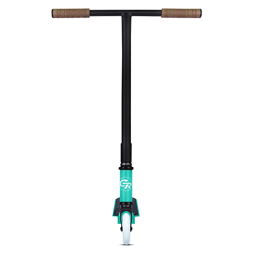 Трюковый самокат CITYRIDE TEMPO, T-bar сталь 50*52см, дека алюм.49*9,5см, колеса PU 86A 100мм, пластик диск, вилка резьб., хомут 4б., цвет Бирюзовый  в Джамбо Тойз #3