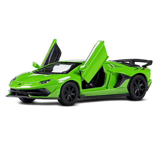 ТМ "Автопанорама" Машинка металл. 1:43 Lamborghini Aventador SVJ, зеленый, инерция, откр. двери, в/к 17,5*12,5*6,5 см в Джамбо Тойз #5