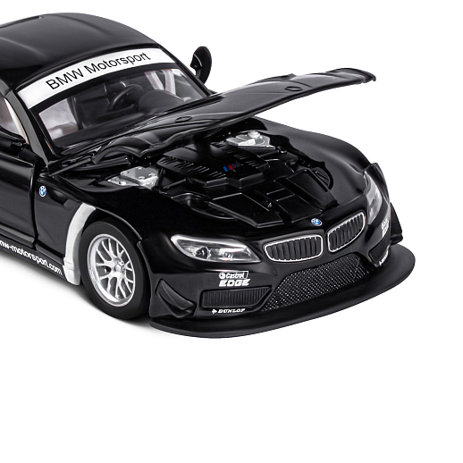 ТМ "Автопанорама" Машинка металлическая 1:32 BMW Z4 GT, черный, свет, звук, откр. двери и капот, инерция, в/к 17,5*13,5*9 см в Джамбо Тойз #18