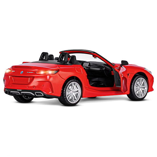 ТМ "Автопанорама" Машинка металлическая 1:30 BMW Z4 M40i, красный, свет, звук,откр. двери, инерция, в/к 19*9*7 см в Джамбо Тойз #4