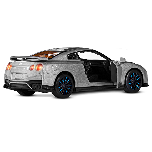 ТМ "Автопанорама" Машинка металлическая 1:32 Nissan GT-R (R35), серый, откр. двери, свет, звук, инерция в/к 18*13,5*9 см в Джамбо Тойз #16