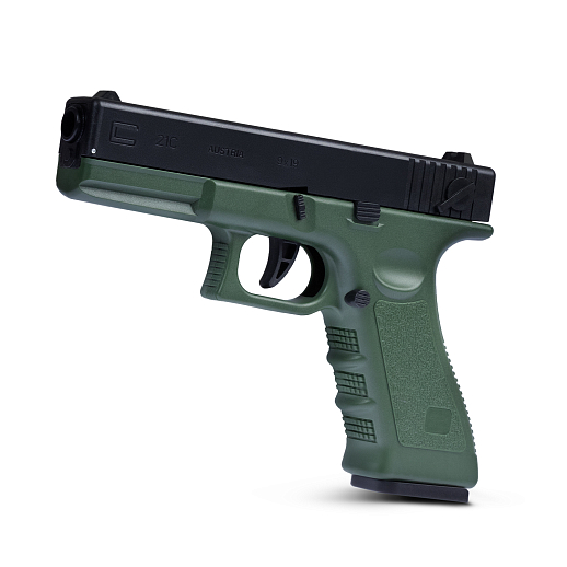 Пистолет с пластиковыми пулями, зелёный, 21*16*4,5 см , в/к в Джамбо Тойз #2