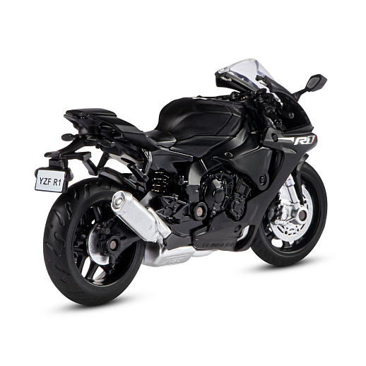 ТМ "Автопанорама" Мотоцикл металл. 1:18 YAMAHA YZF-R1, черный, свободный ход колес, в/к 9,2 х 4,5 х 14 см в Джамбо Тойз #6