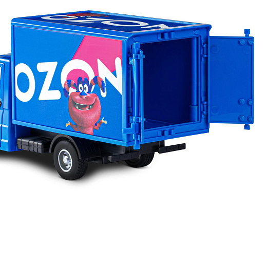 ТМ "Автопанорама" Машинка металлическая 1:28 ГАЗель NEXT OZON OZY, синий, откр. двери, задняя дверка фургона, свет, звук, инерция, в/к 24*14*12 см в Джамбо Тойз #13
