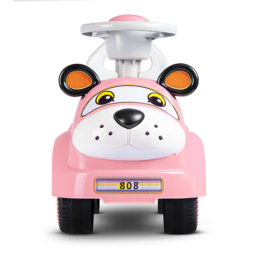 ТМ "Компания Друзей" Каталка Толокар "Собачка" розовая сигнал на руле, в/к 27х27х55 см в Джамбо Тойз #6