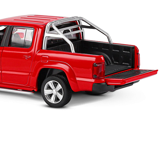 ТМ "Автопанорама" Машинка металлическая 1:30 Volkswagen Amarok, красный, свет, звук, откр. двери, капот и дверка багажника, инерция, в/к 19*9*7 см в Джамбо Тойз #4