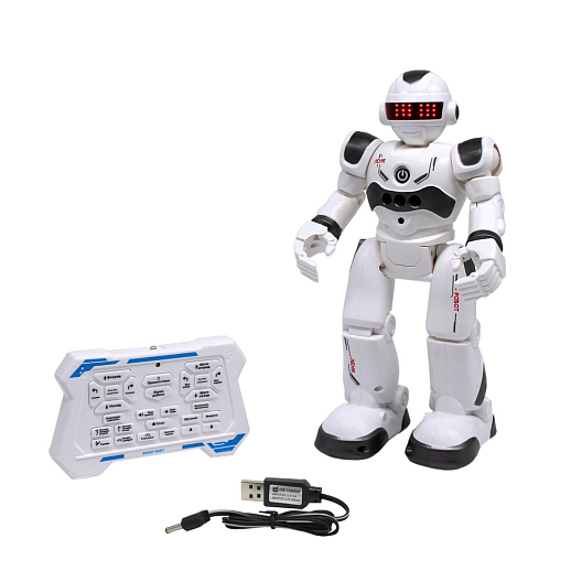 ТМ "Smart Baby" Интерактивный робот Лёня, реагирует на жесты, радиоуправляемый, функция программирования, обучения, движения, танцы, считалки, высота робота 28 см, в/к 33x23x10,5 см в Джамбо Тойз