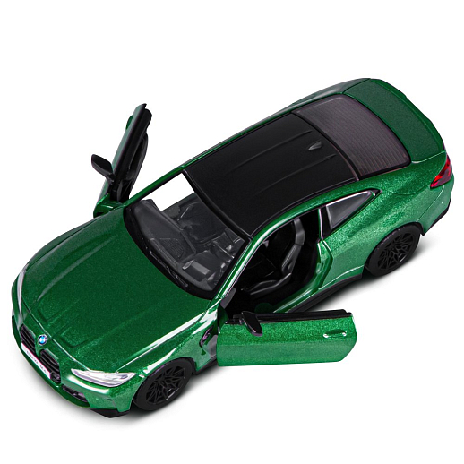ТМ "Автопанорама" Машинка металлическая 1:32 BMW M4 (G82) зеленый, открываются двери, свет, звук, инерция, в/к 18*13,5*9 см в Джамбо Тойз #13