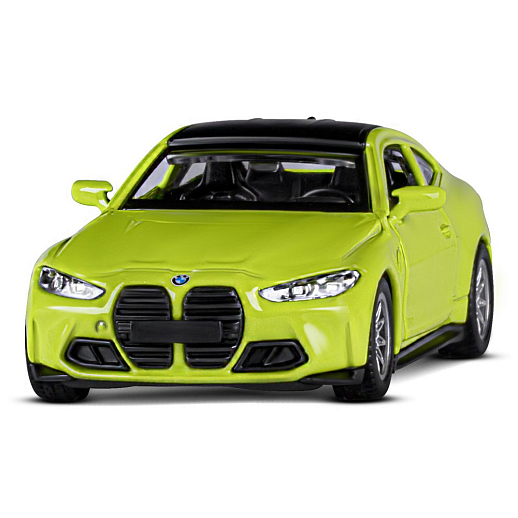 ТМ "Автопанорама" Машинка металлическая 1:42 BMW M4 (G82), желтый, инерция, откр. двери, в/к 17,5*12,5*6,5 см в Джамбо Тойз #5