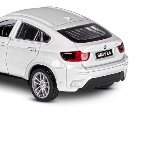 ТМ "Автопанорама" Машинка металлическая 1:43 BMW X6, белый, откр. двери, инерция, в/к 17,5*12,5*6,5 см в Джамбо Тойз #15