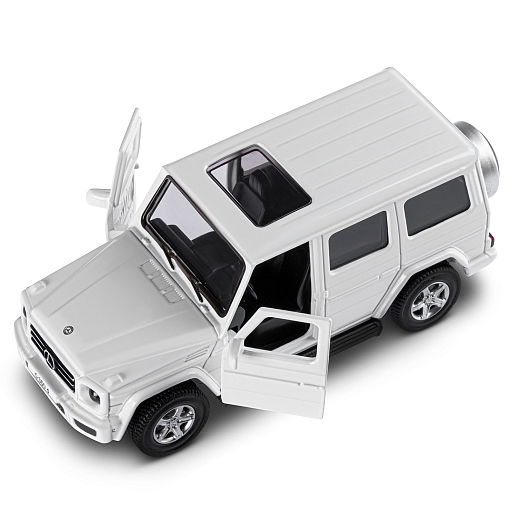 ТМ "Автопанорама" Машинка металлическая 1:42 Mercedes-Benz G350d, белый, откр. двери, инерция, в/к 17,5*12,5*6,5 см в Джамбо Тойз #12