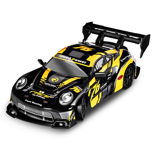 Р/У Машина для дрифта,1:24,2.4GHz,4WD,свет,с аккум, цвет желтый/черный, в/к 28*8*22,5см в Джамбо Тойз #10