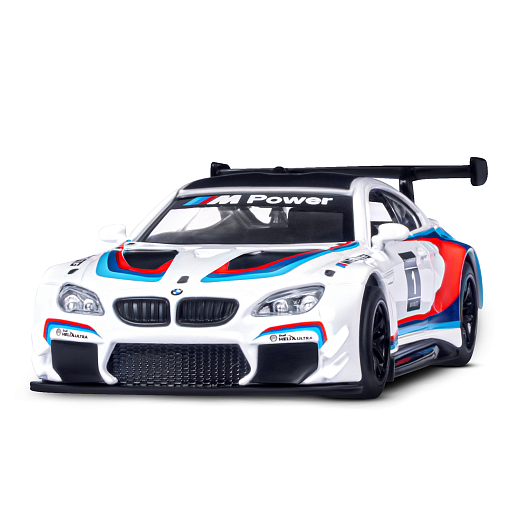ТМ "Автопанорама" Машинка металлическая 1:44 BMW M6, белый, откр. двери, инерция, в/к 17,5*12,5*6,5 см в Джамбо Тойз #4