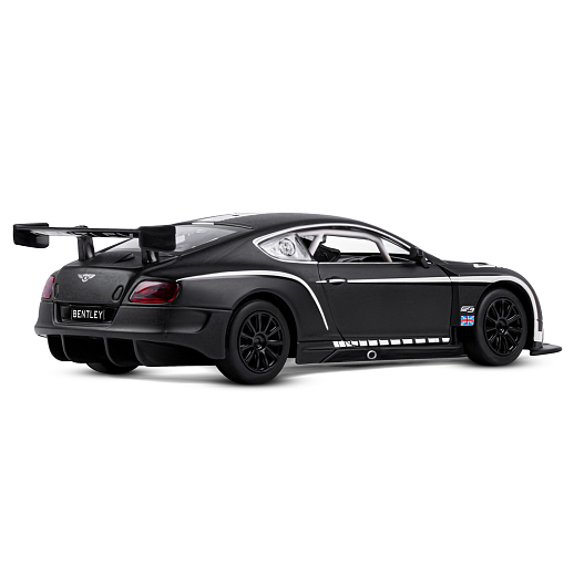 ТМ "Автопанорама" Машинка металл 1:24 Bentley Continental GT3 Concept, черный + белый, свободный ход колес, откр. двери, капот, свет, звук, в/к 24,5*12,5*10,5 см  в Джамбо Тойз #9