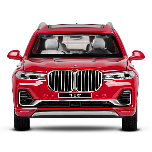 ТМ "Автопанорама" Машинка металлическая 1:32 BMW X7, красный, свет, звук, откр. четыре двери, капот и багажник, инерция, в/к 18*13,5*9 см в Джамбо Тойз #11