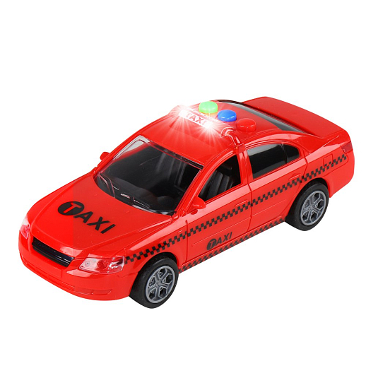 AUTODRIVE Машина 15см инерц. на бат. со светом и звуком, красный,  в/к 19,5*8,5*10,5 в Джамбо Тойз #2