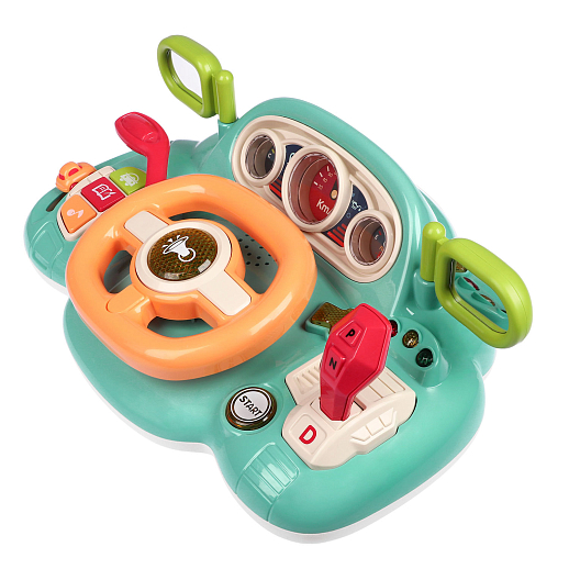 ТМ "Smart Baby" Руль музыкальный свет, звук, с фарами, цвет зеленый в/к 24,6х15,1х24,4 см в Джамбо Тойз #4
