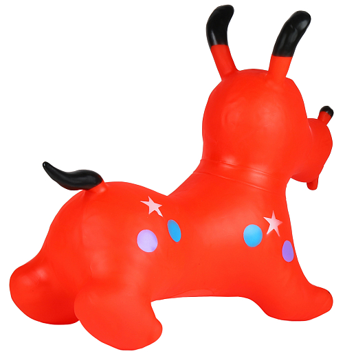Животное-прыгун "Собака", 1300г, ПВХ, цвет Красный, 52*48*26 см  в Джамбо Тойз #3