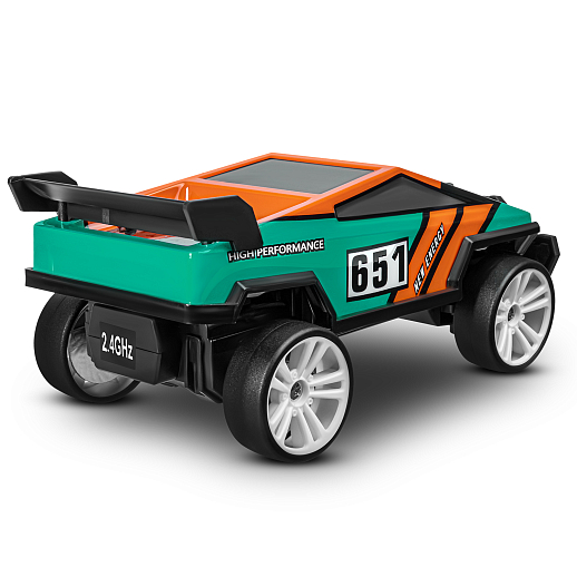 Р/у скоростная машина для дрифта,1:18,подсветка корпуса и днища, запасн. колеса, конусы 4шт.,цвет зеленый,с аккум, в/к 34*20,5*17,5см в Джамбо Тойз #6