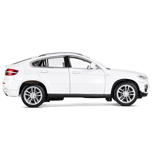 ТМ "Автопанорама" Машинка металлическая 1:32 BMW X6, белый, свет, звук, откр. двери, капот и багажник, инерция, в/к 17,5*13,5*9 см в Джамбо Тойз #7