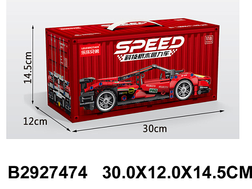 Конструктор "Спорткар" 513 дет., в/к 30,0*12,0*14,5 см в Джамбо Тойз #2