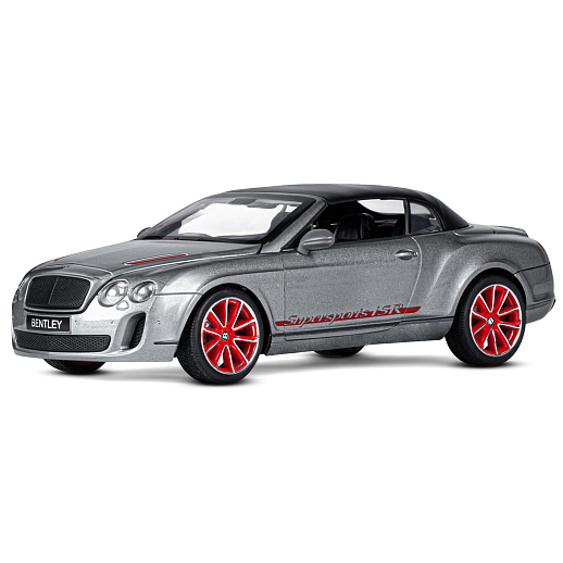 ТМ "Автопанорама" Машинка металлическая 1:24 Bentley Continental Supersports ISR, серый металлик, откр. двери, капот и багажник, свет, звук, свободный ход колес, в/к 24,5*12,5*10,5 см в Джамбо Тойз #2