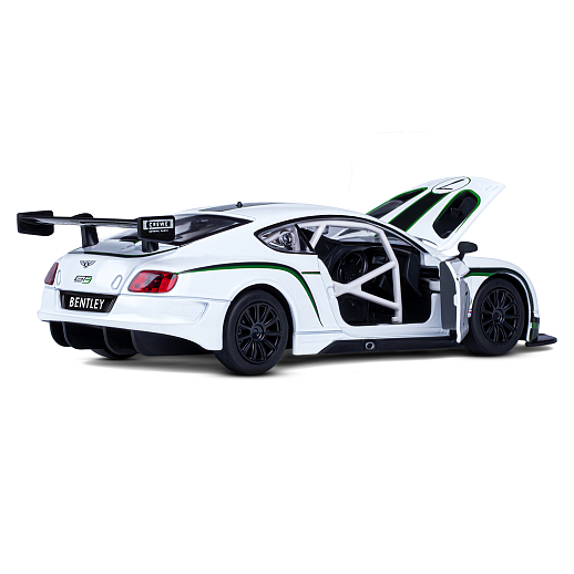 ТМ "Автопанорама" Машинка металл 1:24 Bentley Continental GT3 Concept, белый, свободный ход колес, откр. двери, капот, свет, звук, в/к 24,5*12,5*10,5 см в Джамбо Тойз #16