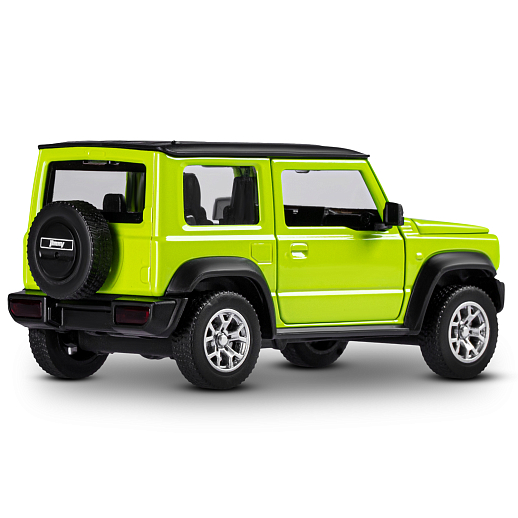 Машинка металлическая 1:32 Suzuki Jimny 2018, зеленый, тюнинг, откр. двери, свободный ход колес, в/к 23,5*10*4 см в Джамбо Тойз #9
