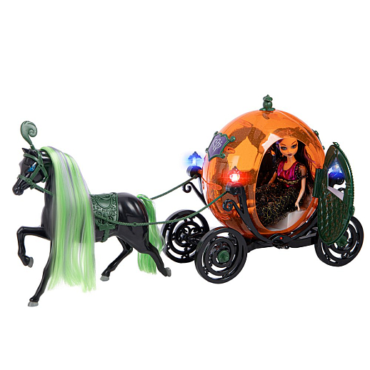Игровой набор "Карета с лошадью и кукла", свет.эфф., в/к 60х20х34 см в Джамбо Тойз #11