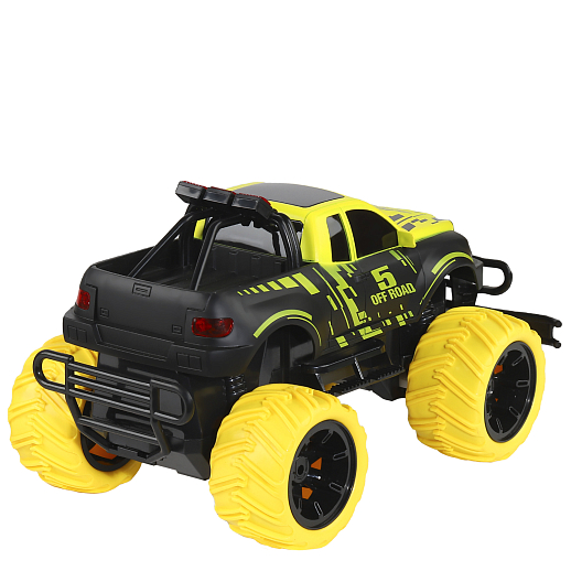 AUTODRIVE Р/У Монстр-трак 2WD,1:16,27МГц,4 канала,с аккум. и бат. д/пульта, цв.черн/желтый,в/к 35*17*18,5см в Джамбо Тойз #4