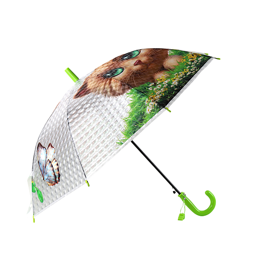 Зонт детский, "Кошка", 84см, в комплекте свисток, ПВХ в Джамбо Тойз