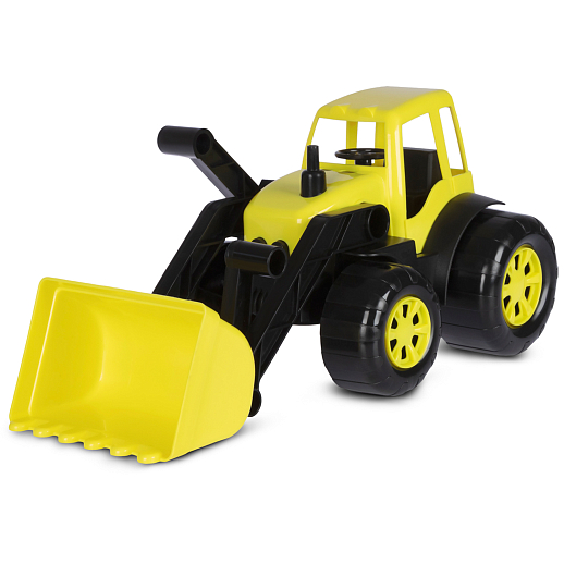 ТМ "Компания Друзей" Трактор с ковшом желтый, в сетке 33х16х16 см в Джамбо Тойз #2
