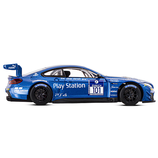 ТМ "Автопанорама" Машинка металлическая, 1:24, BMW M6 GT3, синий, откр. двери и капот, свет, звук, свободный ход колес, в/к 24,5 х 12,5 х 10,5 см в Джамбо Тойз #8