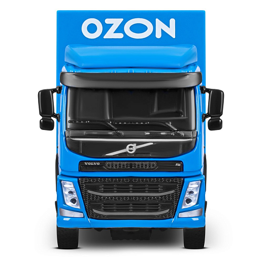 Игрушка для детей: Машинка металлическая 1:50 Volvo OZON, цвет синий, откидывается кабина, свет, звук, свободный ход колес, артикул JB1251739 в Джамбо Тойз #10