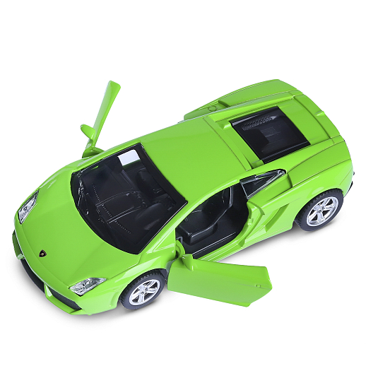 ТМ "Автопанорама"  Машинка металл.  1:43 Lamborghini Gallardo LP560-4, зеленый, инерция, откр. двери, в/к 17,5*12,5*6,5 см в Джамбо Тойз #13