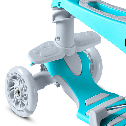 Трехколесный самокат-беговел CITYRIDE 3в1. в/к. Колеса PU 120/95, передние LED свет. Ручка - сталь,  в Джамбо Тойз #12