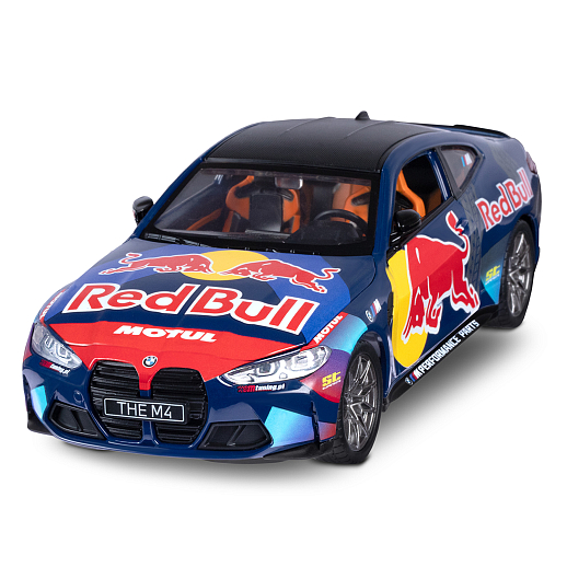 Игрушка для детей: Машинка металлическая, 1:24 BMW, цвет голубой, свет, звук, свободный ход колес, артикул JB1251740 в Джамбо Тойз #2