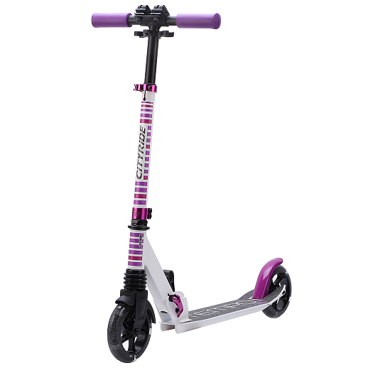 Двухколесный самокат CITY-RIDE TEMPO 145mm сталь/ал. Складной. Tbar lock. Колеса PU 145/145 MM со светом LED. Подшипники: Abec-7. Грипсы: резина. Передник амортизатор. в Джамбо Тойз #8