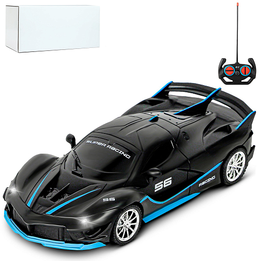 AUTODRIVE Р/У Машинка, 1:18, 4 канала, свет, черно-синий, в/к 10,5*8*21,5 см в Джамбо Тойз