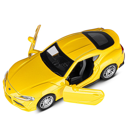 ТМ "Автопанорама" Машинка металлическая 1:38 Toyota GR Supra, желтый, откр. двери, инерция, в/к 17,5*12,5*6,5 см в Джамбо Тойз #11
