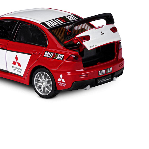 ТМ "Автопанорама" Машинка металлическая1:32 Mitsubishi Lancer Evolution, красный, откр. двери, капот и багажник, свет, звук, инерция, в/к 18*13,5*9 см в Джамбо Тойз #17