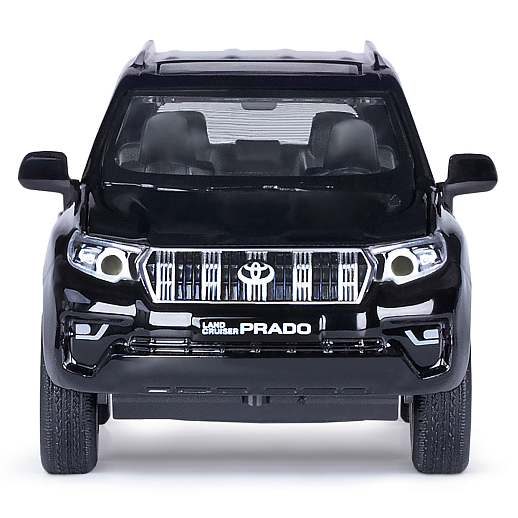 ТМ "Автопанорама" Машинка металлическая 1:32 Land Cruiser Prado, черный, свет, звук, откр. двери, капот и багажник, инерция, в/к 17,5*13,5*9 см в Джамбо Тойз #12