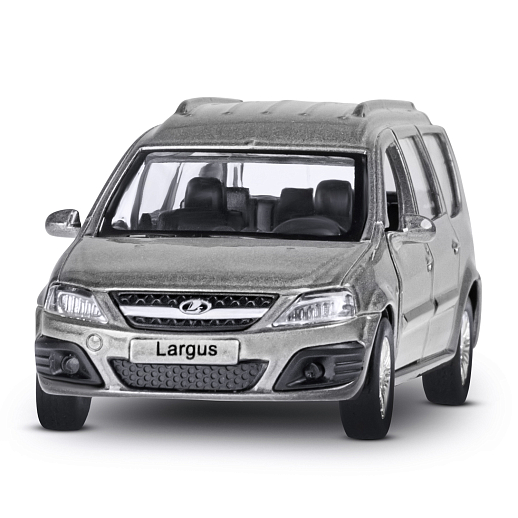 ТМ "Автопанорама" Машинка металлическая 1:43, LADA LARGUS серая, откр. 2 двери., инерция + дом на колесах в Джамбо Тойз #5