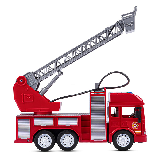 Фрикционная машина "Пожарная" на бат.,со светом и звуком, стреляет водой, красный, в/к 35,5х12,5х19,5 см в Джамбо Тойз #15